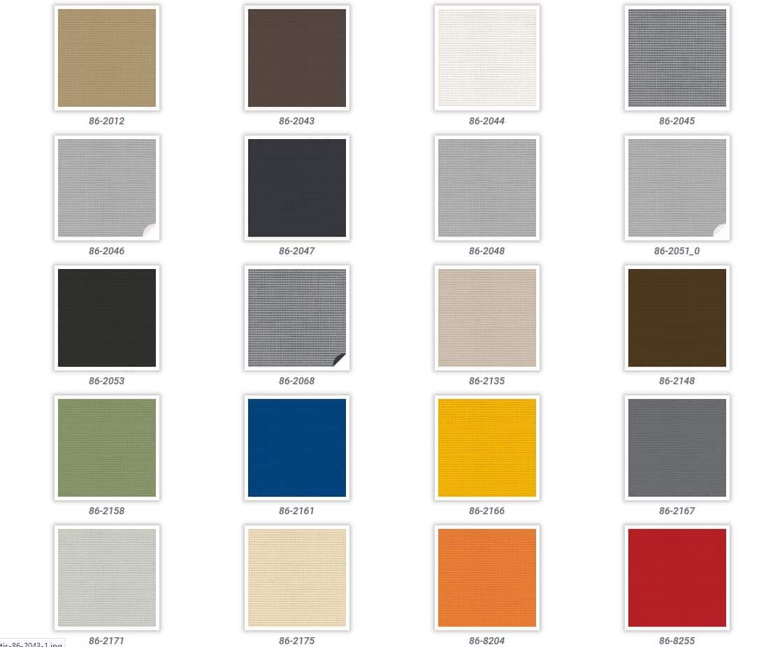 awning fabrics and colors