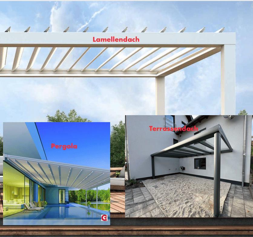 Terrassendach, Lamellendach oder Pergolamarkise ?